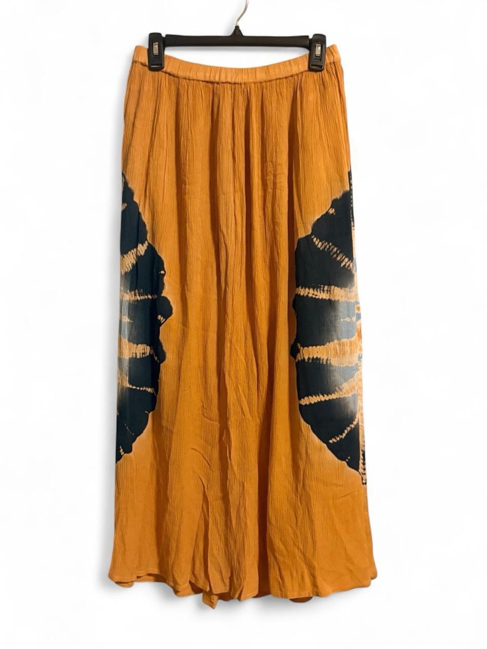 NWT Earthbound Women's Mustard Tie-Dye Panel Maxi Skirt Sz M
